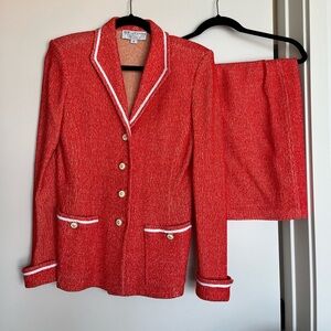St John vintage suit skirt set